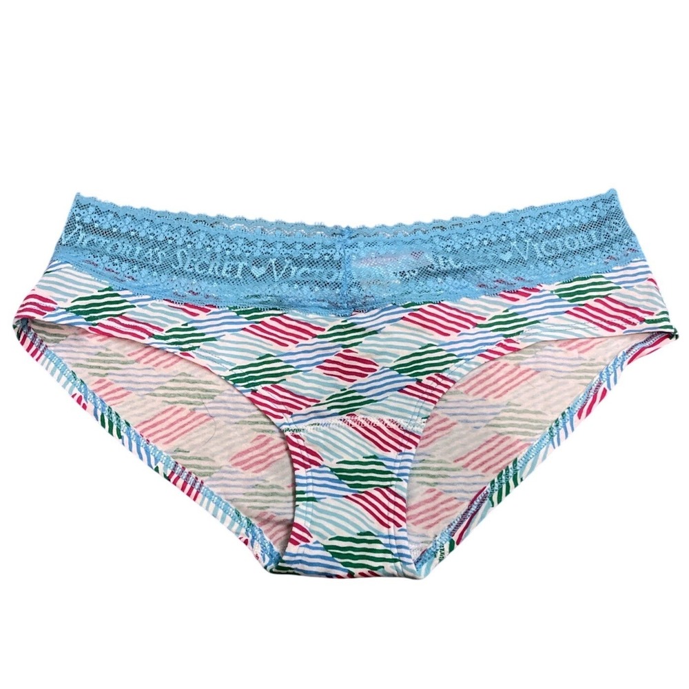 Victoria's Secret NWT Med Pink Blue Green Low Rise HipHugger Panties Bikini